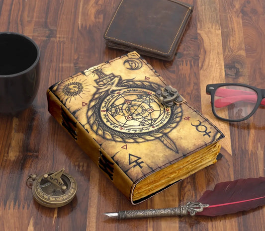 Leather Journal Compass