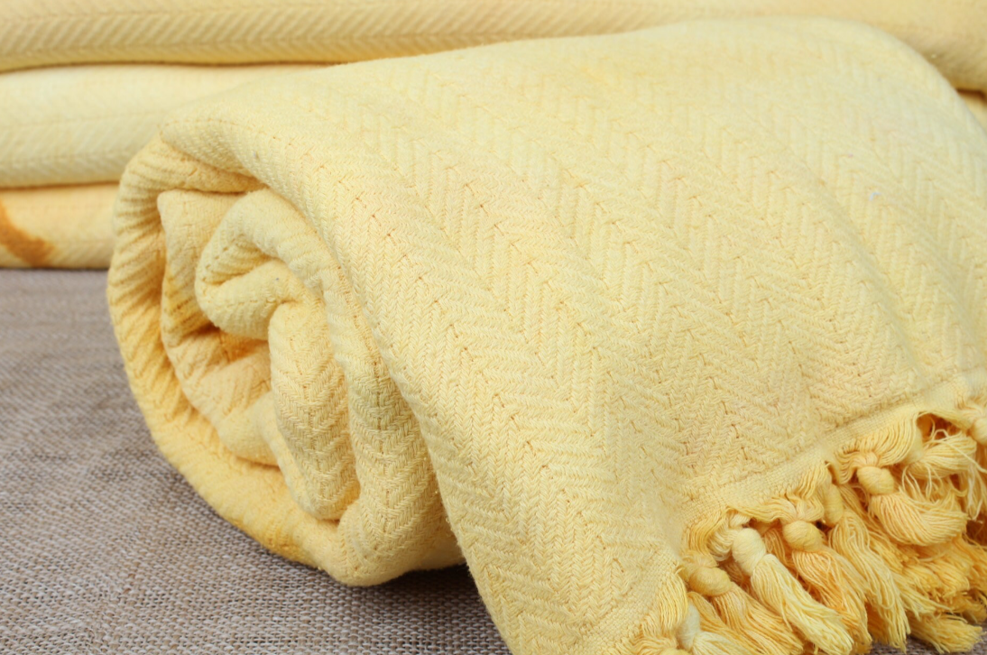 Organic Cotton Turkish Throw Sunburst