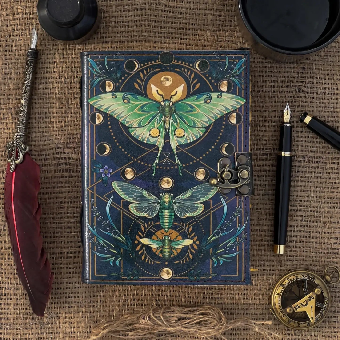 Leather Journal Butterfly