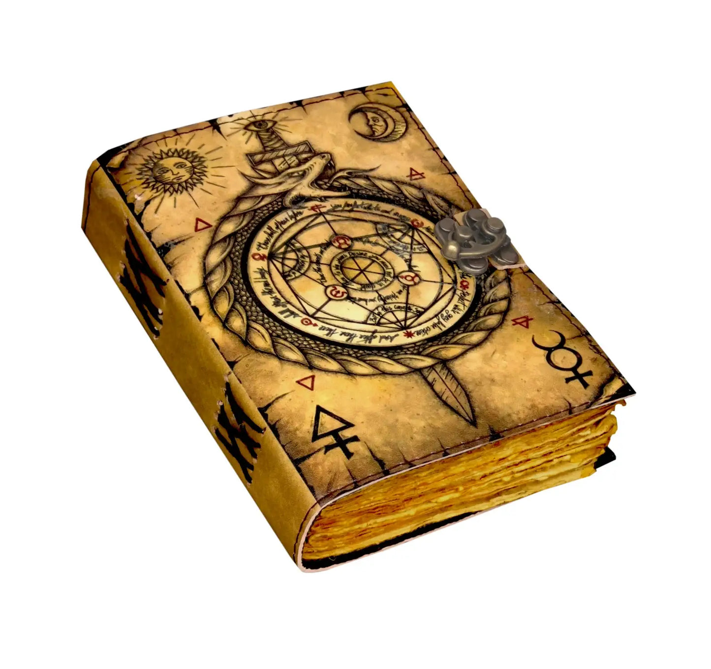 Leather Journal Compass