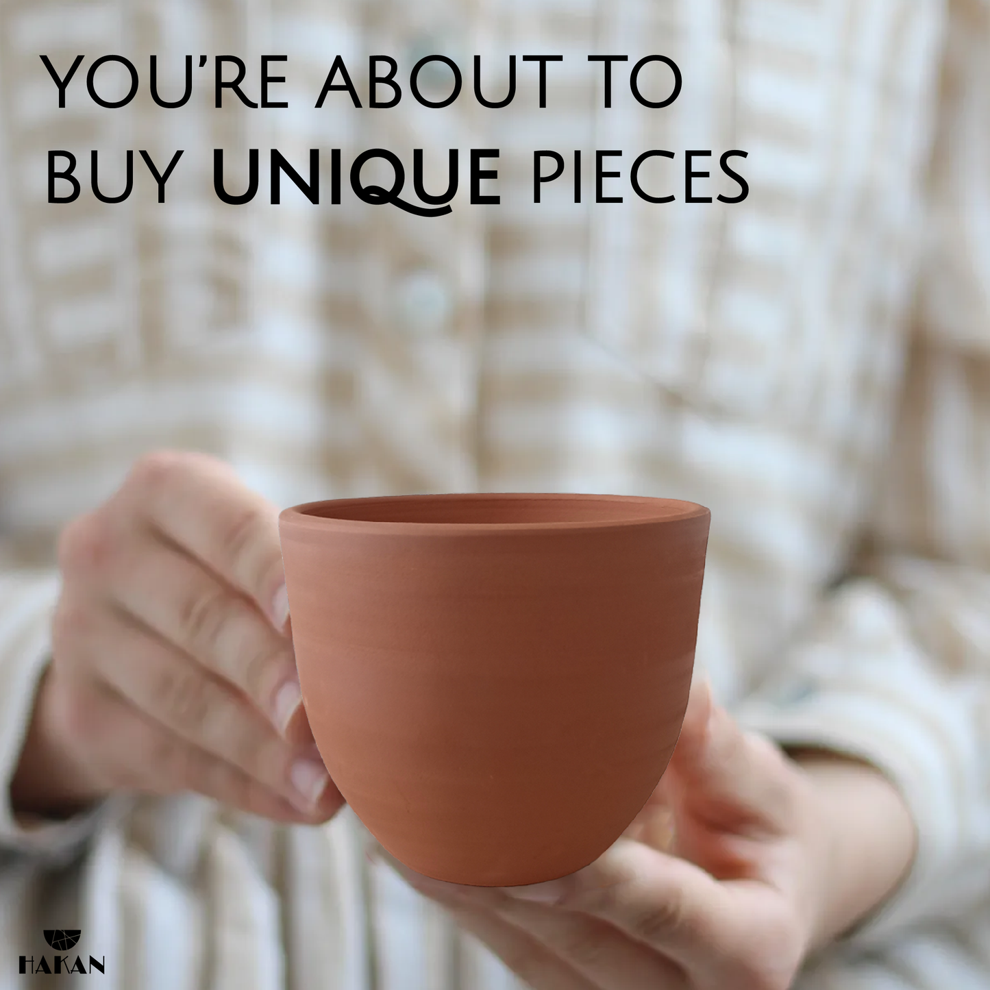 Kapadokya Handmade Pottery Mug Set, 4 Pcs, 16.9 Oz