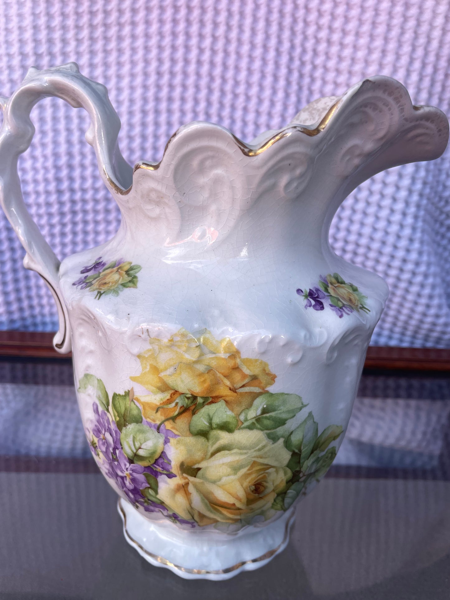 Antique C.P. Marquette & Co Victorian Pitcher