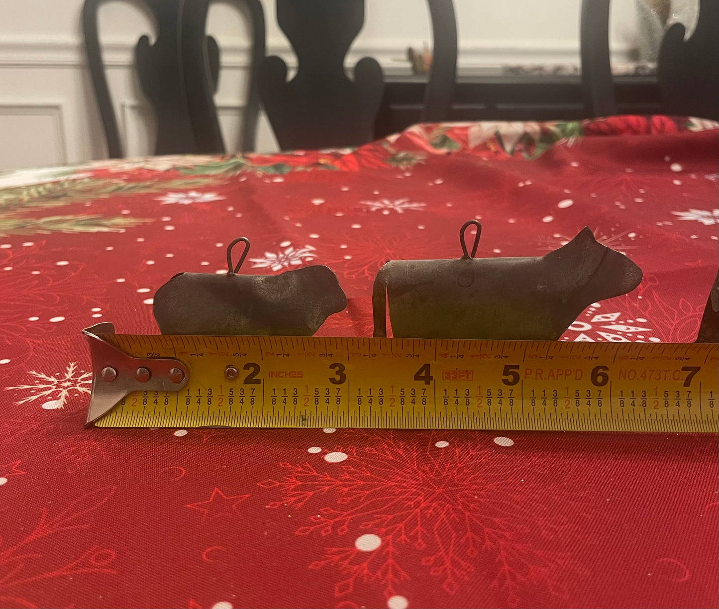 Antique tin animal toys/ornaments