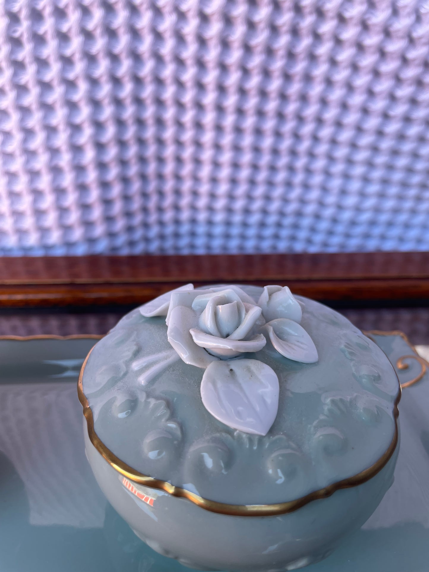 United China & Glass Company 3 Piece Vanity Set