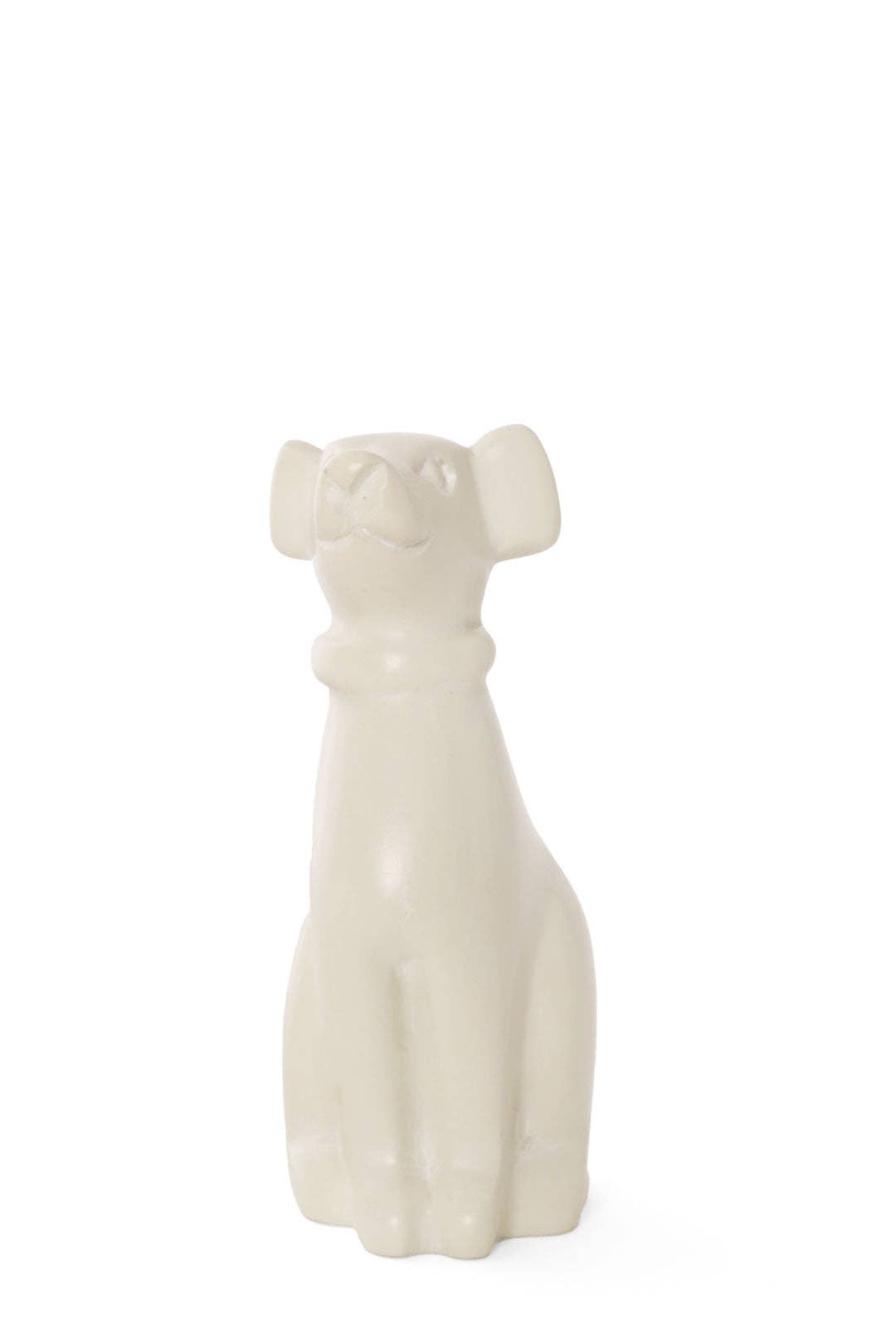 Small All Natural Soapstone Dog Sculpture