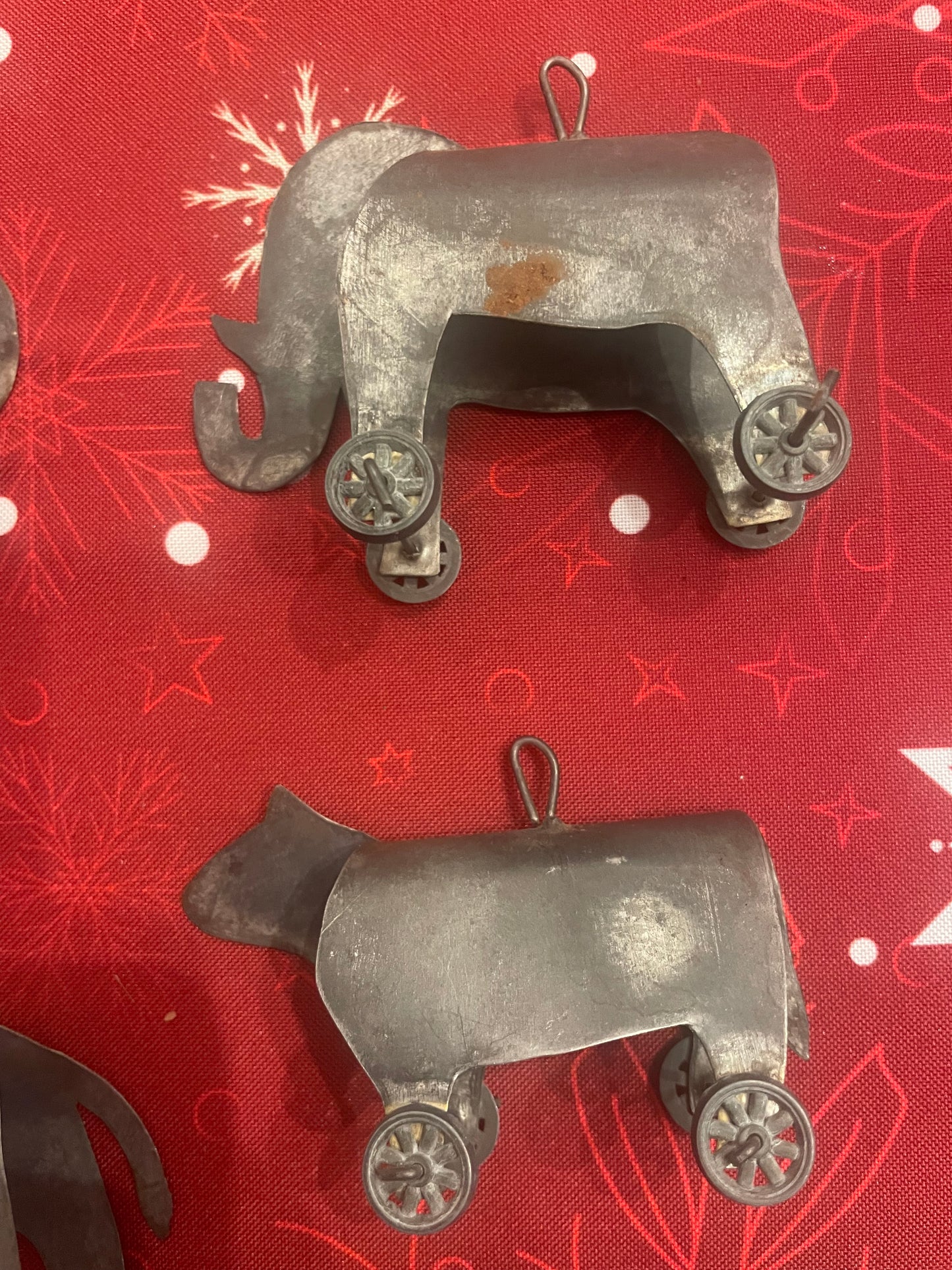 Antique tin animal toys/ornaments