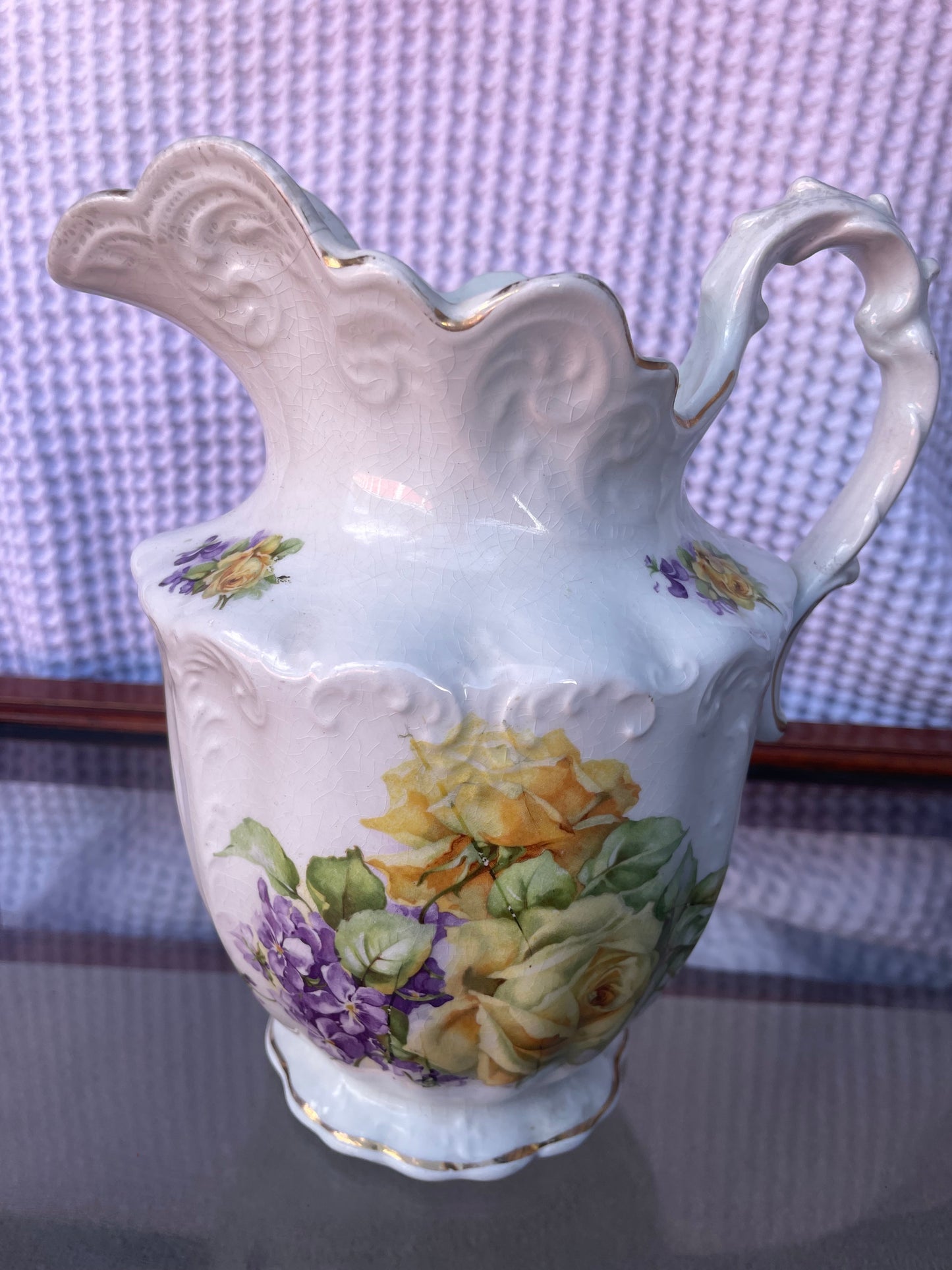 Antique C.P. Marquette & Co Victorian Pitcher