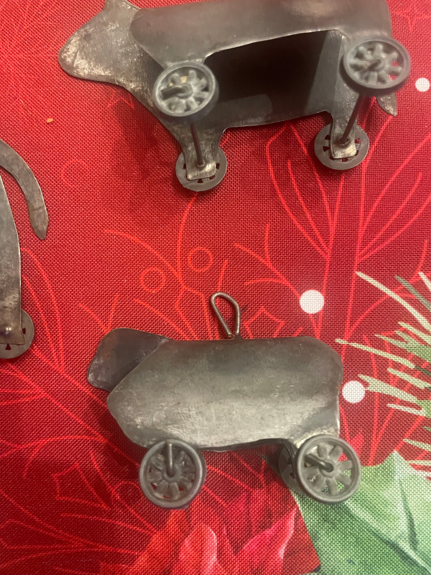 Antique tin animal toys/ornaments