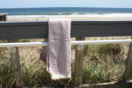 Organic Cotton Turkish Towel Pnk Muslin