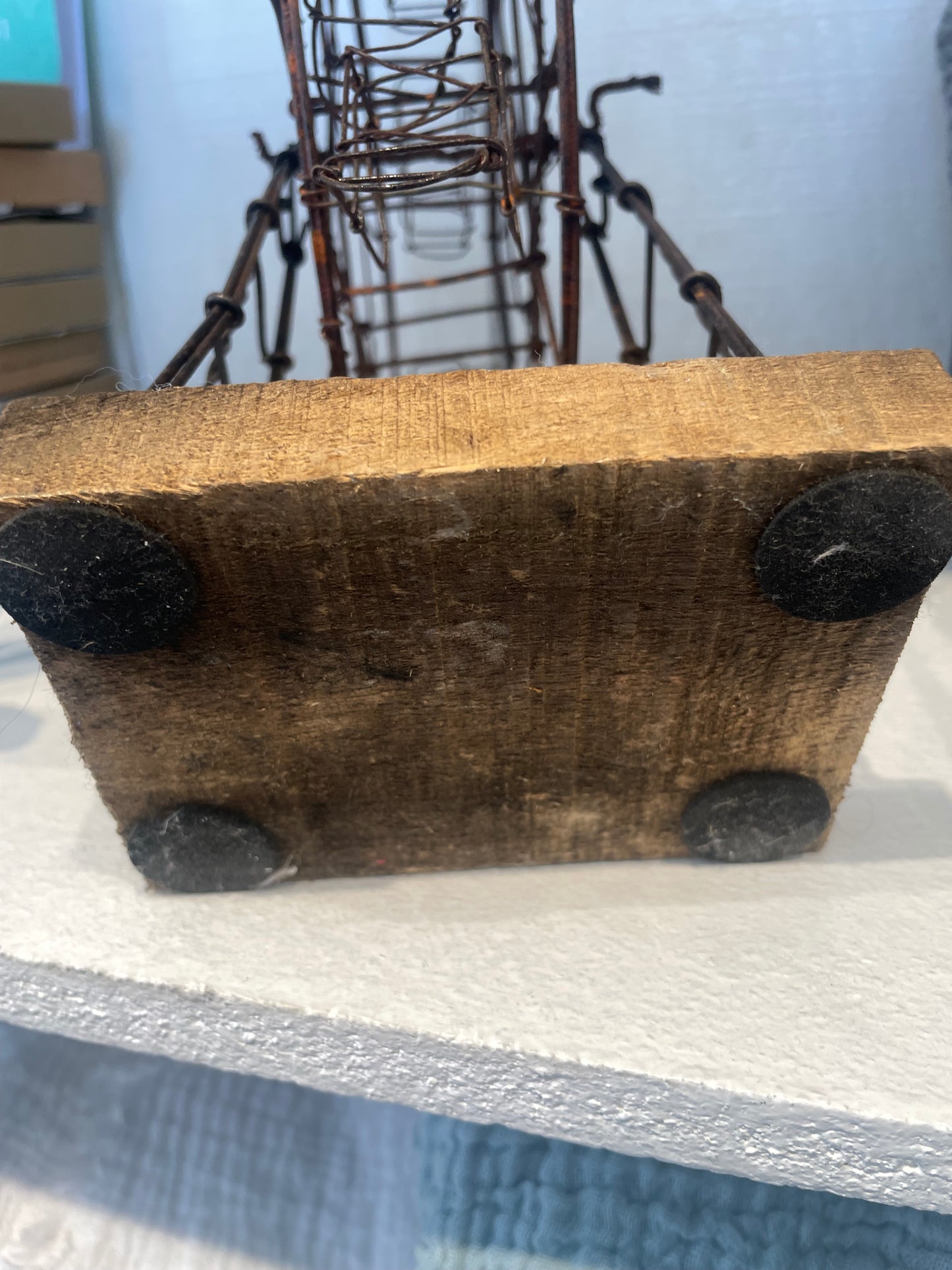 Vintage Folk Art Handmade Ferris Wheel