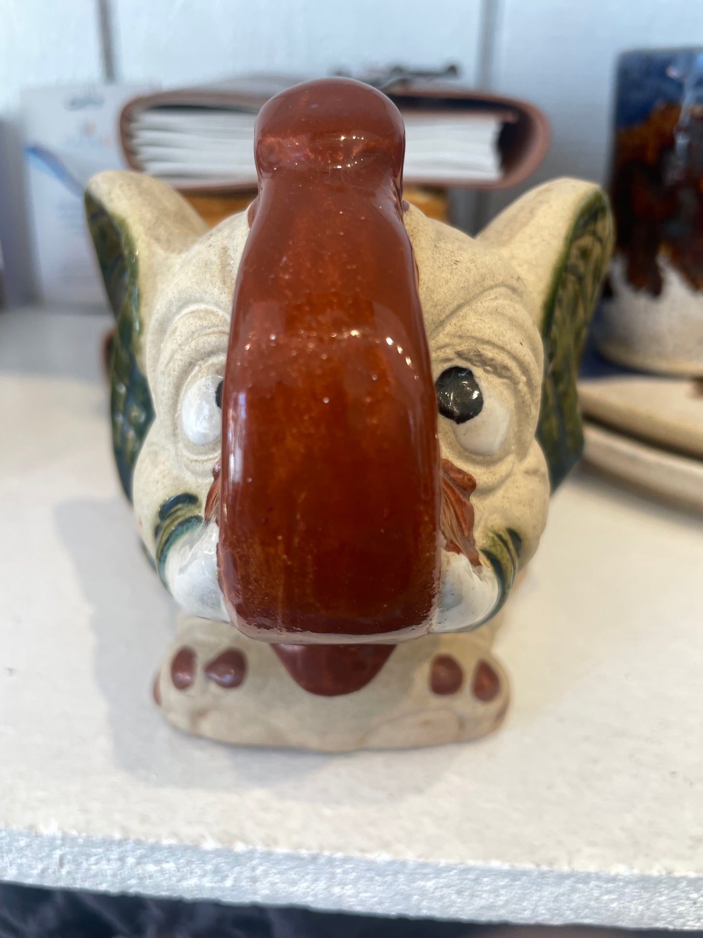 Vintage Ceramic Elephant Ashtray
